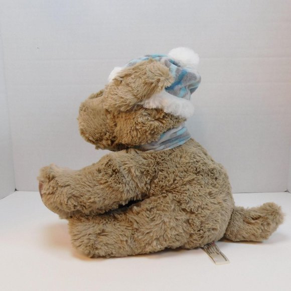 GT Gentle Treasures  DOG W/ HAT & SCARF 12" Plush - Picture 4 of 7